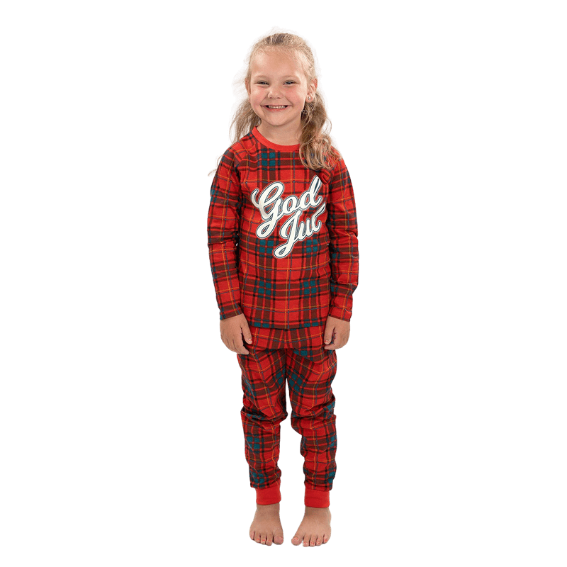 Julepysjamas, God Jul Barn Rød