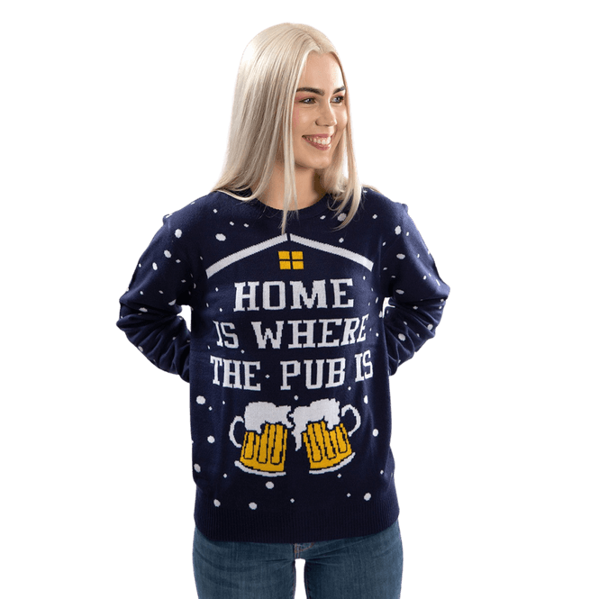 Hovedbilde Julegenser, Unisex, Home Is Where The Pub Is