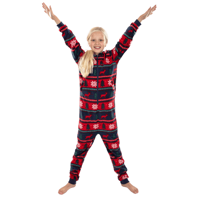 Hovedbilde Jule Jumpsuit, Barn Rød