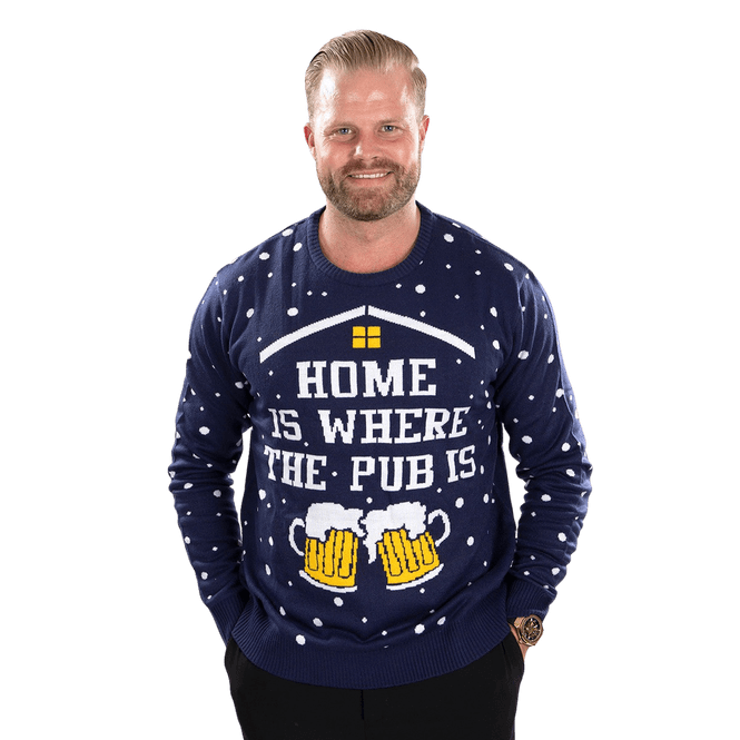 Hovedbilde Julegenser, Unisex, Home Is Where The Pub Is